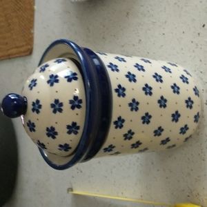 Polish Pottery canister